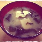 高野豆腐のお味噌汁